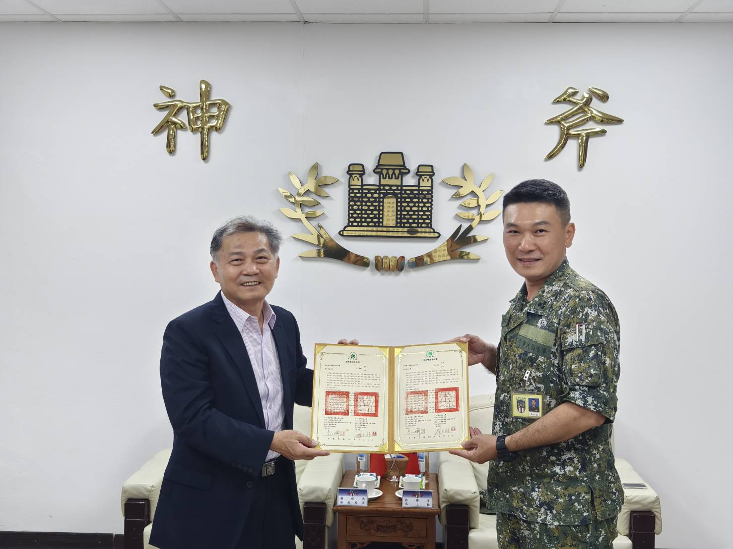崑山科大攜手陸軍神斧部隊共同推動營區在職專班 強化環工知識
