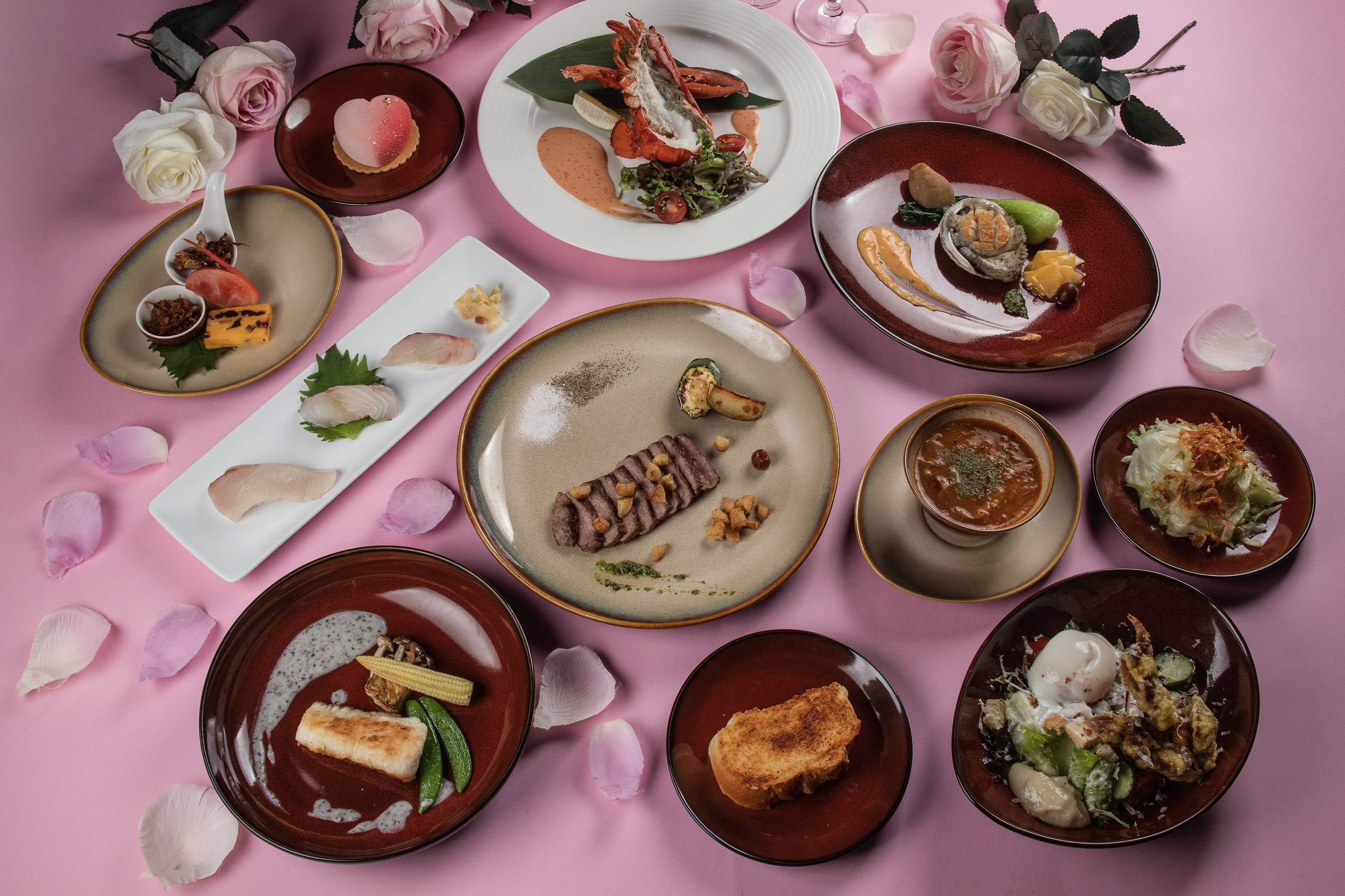 大員皇冠假日酒店西洋情人節  煉•瓦日式特色餐廳推出西洋情人節雙人鐵板套餐