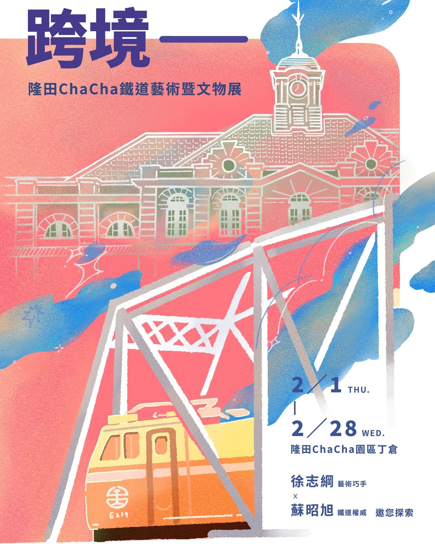 臺南隆田Cha Cha鐵道藝術文物展2月1-28日登場 內容豐富吸睛 大小朋友都喜歡