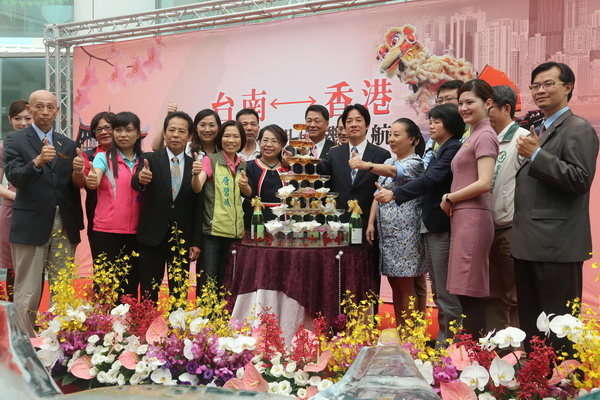 台南首條國際航線台南-香港定期班機7/18啟航