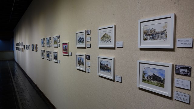 旅行畫家林紙鶴在臺南的首次個展