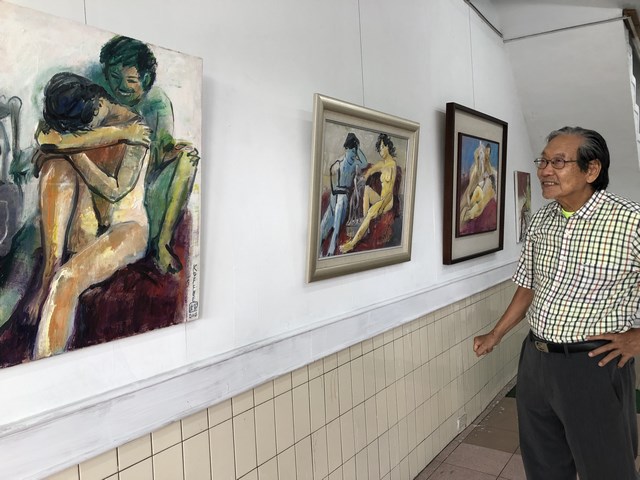 洪國輝台灣愛情油畫個展左邊Art.p畫廊展出