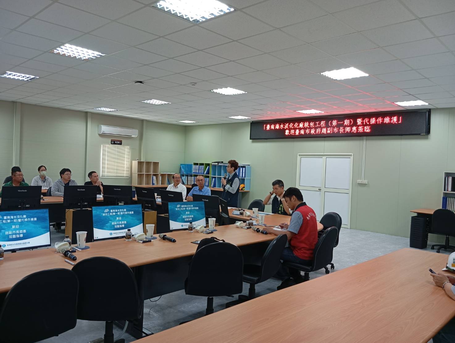 台南市多元布局強化供水韌性　 趙副市長視察將軍海淡廠工程進度