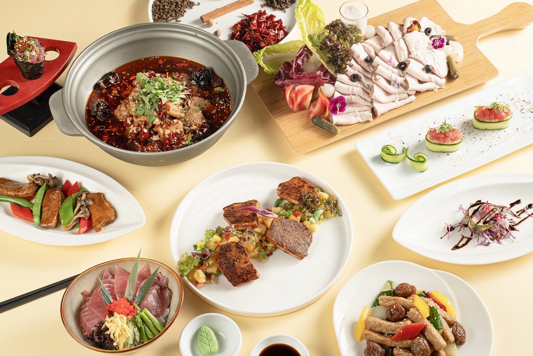 台南大員皇冠假日酒店Buffet鮪魚季5-6月開跑 元素每週六鮪魚現切秀嚐鱻