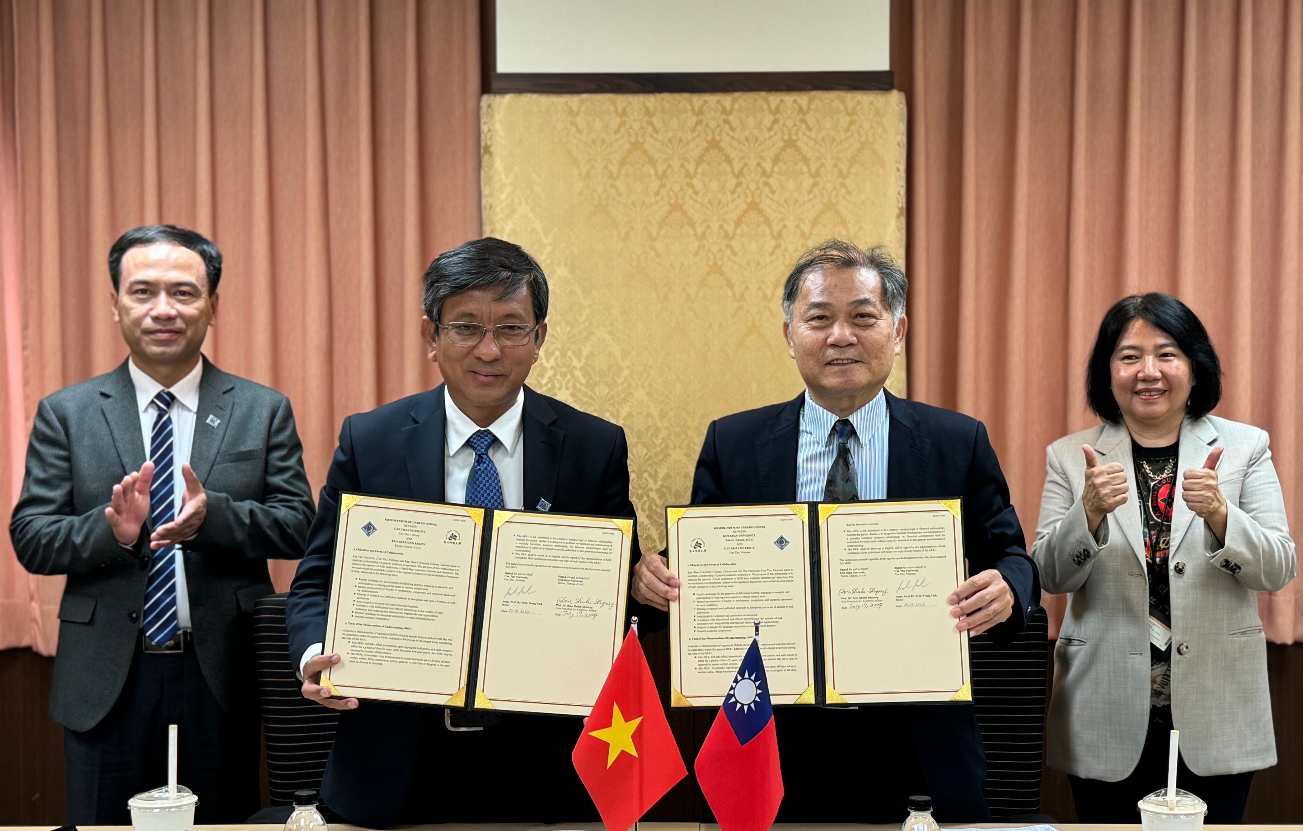 崑山科大攜手越南肯特大學簽署MOU 促新型專班推動