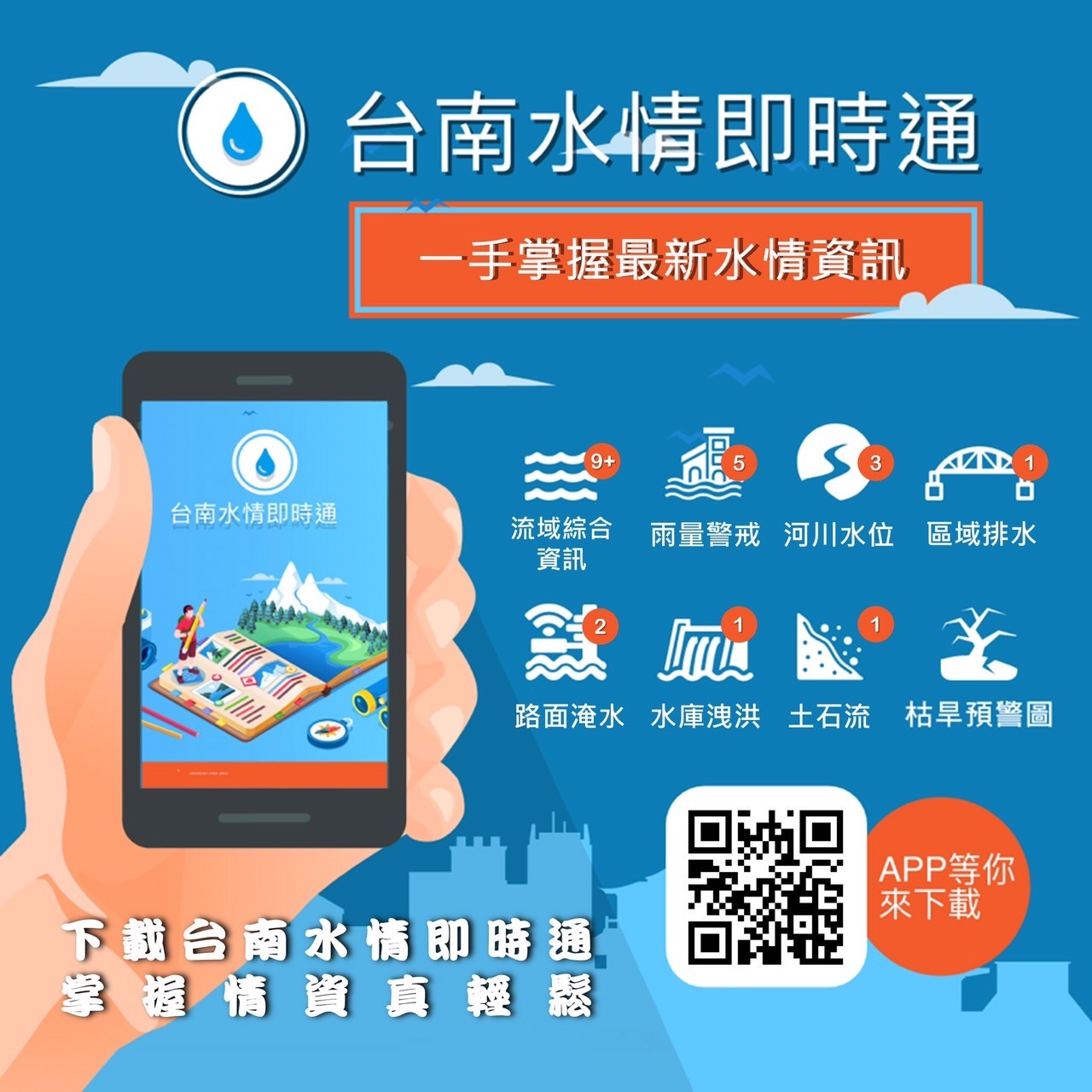 台南强降雨 下水道與抽水站全力應對,市民可即時查詢防災資訊