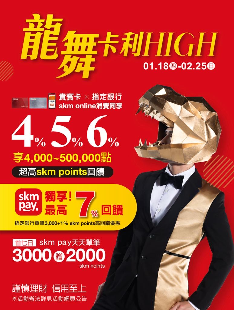 台南中山店龍來運轉好運福袋豪華獻禮，財力加持有抽有保庇 謝和弦、OPENsi、時刻動漫町台南開唱！春節連發南部最強