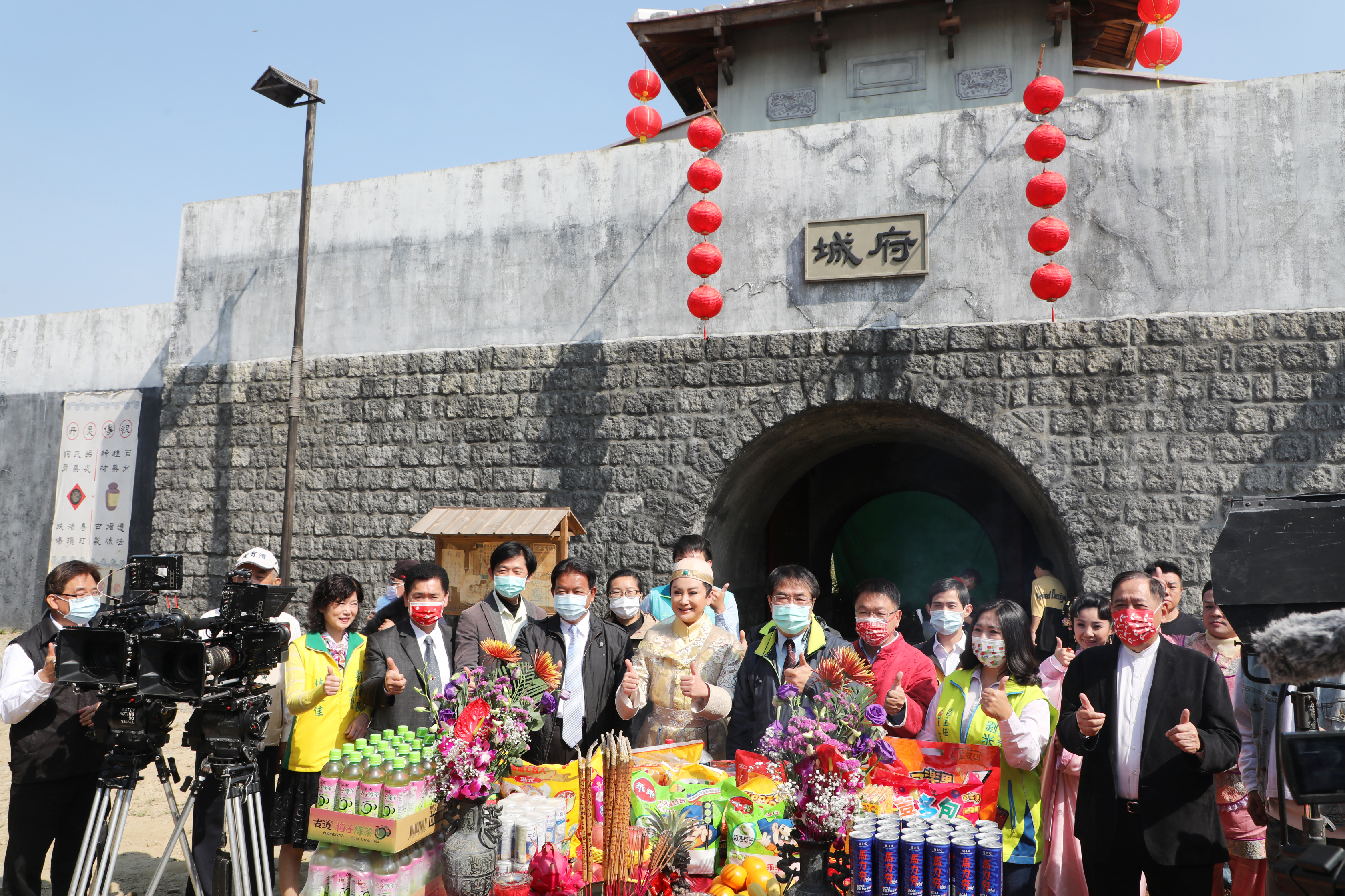 《嘉慶君遊臺灣》岸內糖廠影視基地開鏡 黃偉哲祝收視長紅、歡迎影視業者到臺南拍片