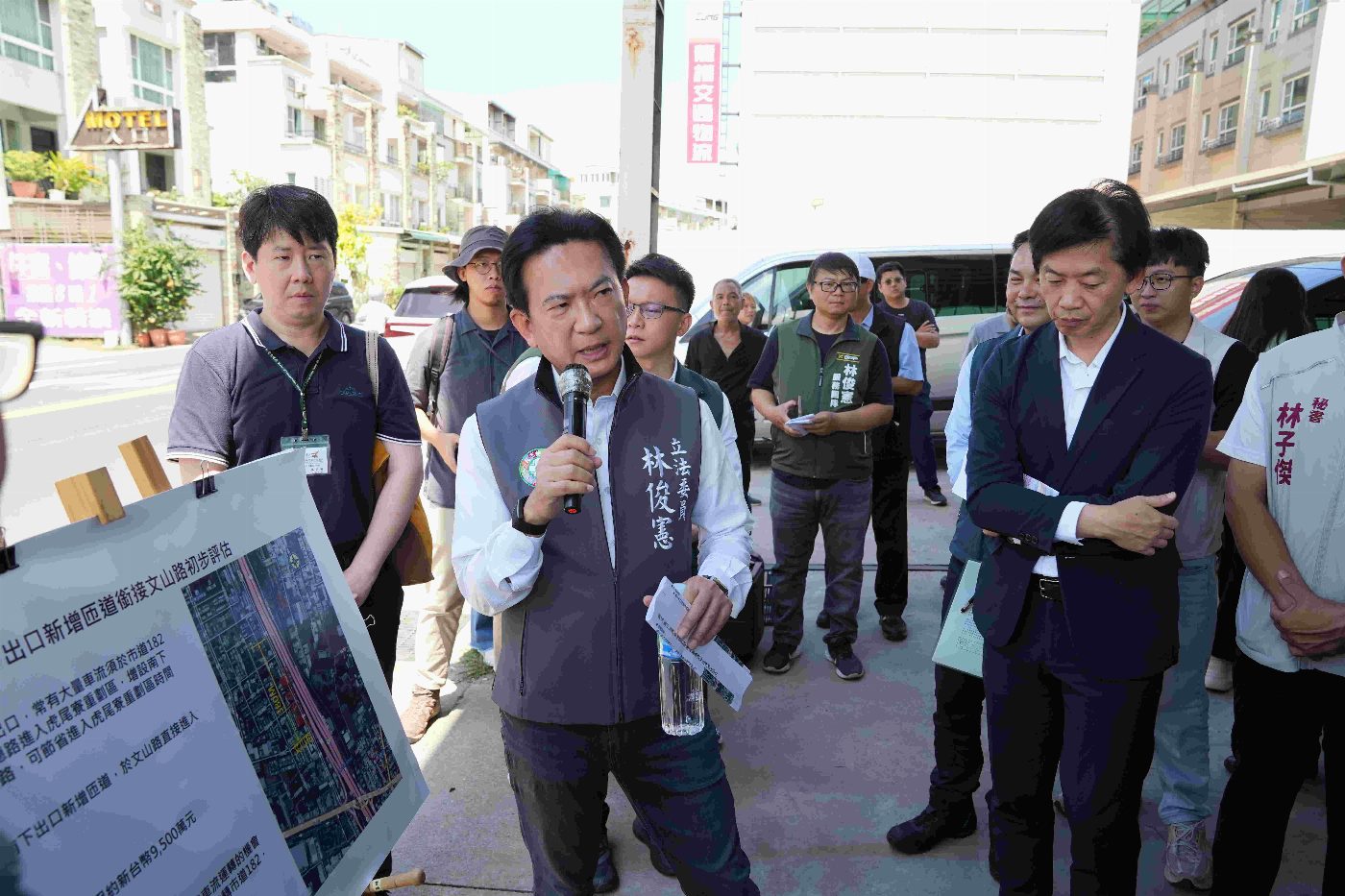 為因應快速發展疏解東區交通 立法院交通委員會考察「仁德交流道增設南下匝道銜接文山路」與「平實路銜接至國道1號側車道」
