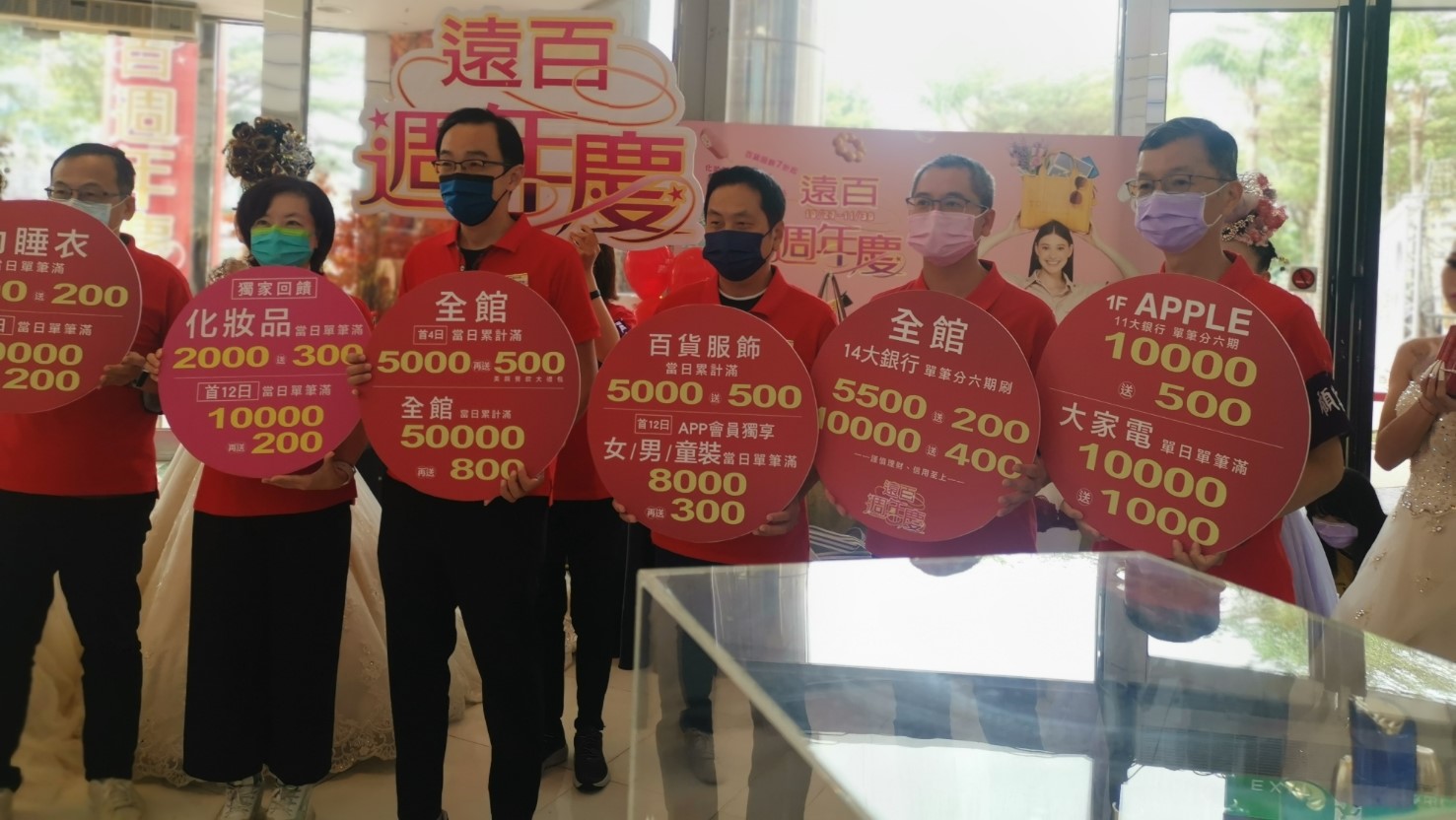 台南大遠百周年慶活動10月27日開跑 最高回饋達22.6%